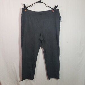 Karen Scott Sport Plus Charcoal Gray Pant 2x (AD)